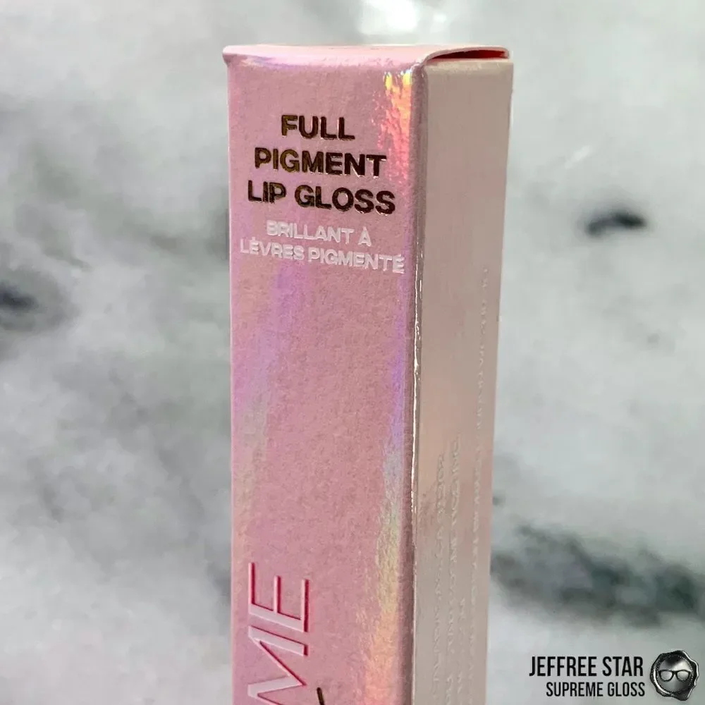 JEFFREE STAR EVERYBODY KNOWS SUPREME GLOSS FULL PIGMENT LIP COLOR IN RED ORANGE